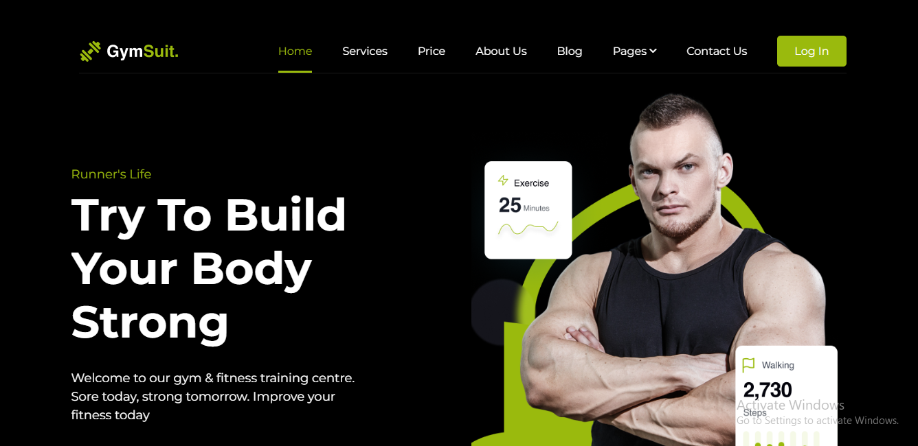 FitnessCenter - GYM business HTML template